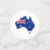 Australië vlag confetti (Kleine voorkant)
