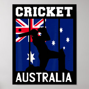 Australië Vlag Cricket Fans Speler Coach Australië Poster