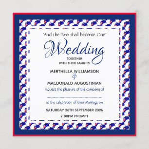 AUSTRALIË VLAG Custom Patriotic Square Wedding Kaart