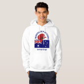 Australië Vlag DANK U VETERANEN Herinnering Hoodie (Voorkant volledig)