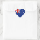 Australië Vlag Hart Sticker (Tas)