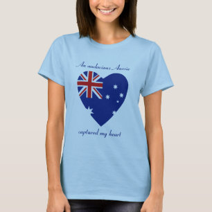 Australië Vlag Hart T-shirt