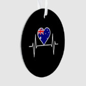 Australië Vlag Hartslag Ornament (voorkant)