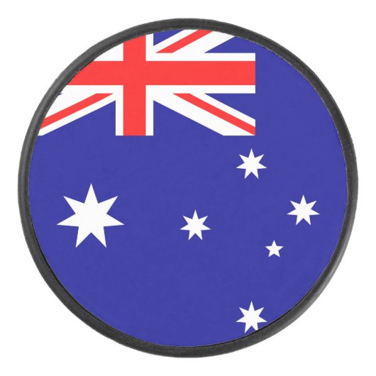 Australië Vlag Hockey Puck (Voorkant)