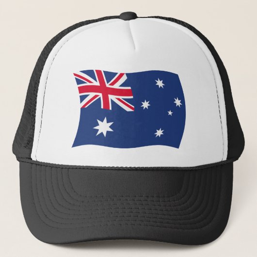 Australië Vlag Hoed Trucker Pet (Voorkant)