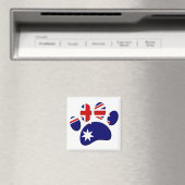 Australië Vlag Hond Paw Print Magneet (Insitu (Vaatwasser))