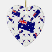 Australië Vlag in meerdere lagen Askew Keramisch Ornament (Rechts)