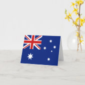 Australië Vlag Notitiekaart (Gele Bloem)