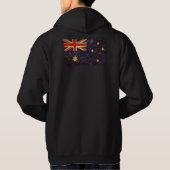 Australië Vlag  ontwerp Mannen Hoodie (Achterkant)