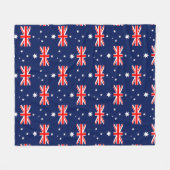 Australië vlag patroon fleece deken (Voorkant (Horizontaal))