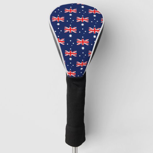 Australië vlag patroon golfheadcover (Voorkant)