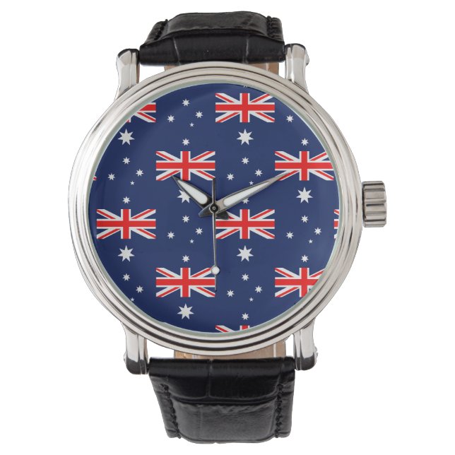 Australië vlag patroon horloge (Voorkant)