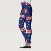 Australië vlag patroon leggings (Links)