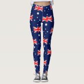 Australië vlag patroon leggings (Voorkant)