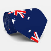 Australië vlag patroon stropdas (Opgerold)