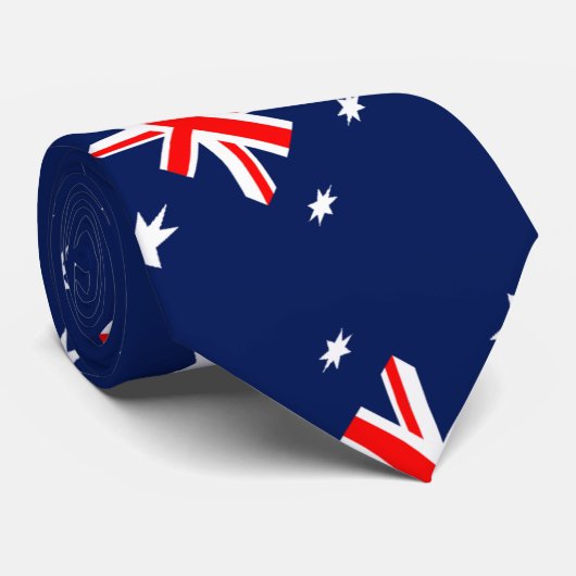 Australië vlag patroon stropdas (Opgerold)