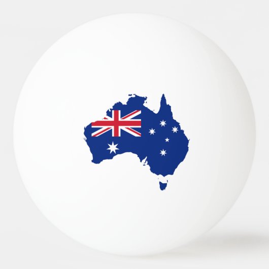 Australië vlag pingpongbal (Voorkant)