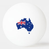 Australië vlag pingpongbal (Achterkant)