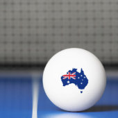 Australië vlag pingpongbal (Net)