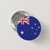 Australië vlag ronde button 3,2 cm (Voorkant /achterkant)
