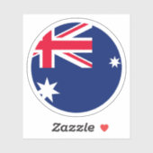 Australië Vlag Ronde Sticker (Vel)