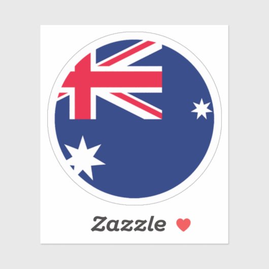 Australië Vlag Ronde Sticker (Vel)
