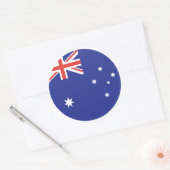 Australië Vlag Ronde Sticker (Envelop)
