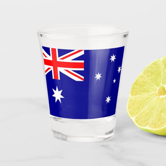 Australië Vlag Shot Glas (Voorkant)