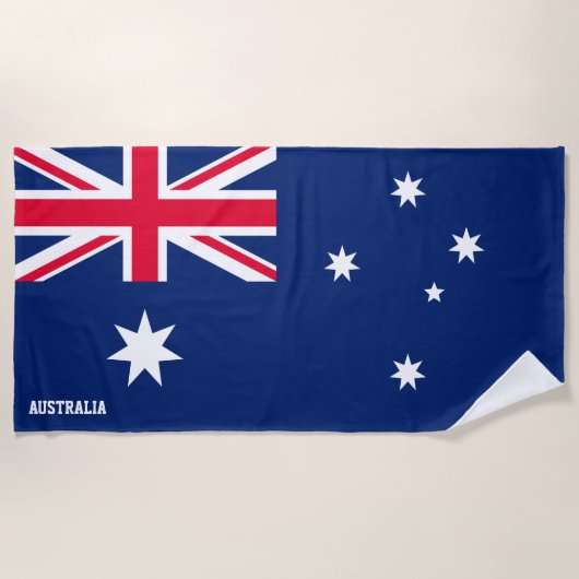 Australië Vlag Splendid Patriottisch Strandlaken (Voorkant)