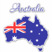 Australië vlag stickers voor muur, telefoon, lapto (Voorkant)