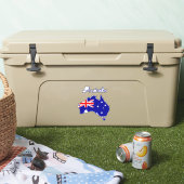 Australië vlag stickers voor muur, telefoon, lapto (Koeler)