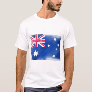 Australië Vlag Uitfaden T-shirt