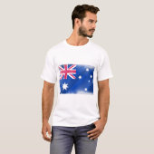 Australië Vlag Uitfaden T-shirt (Voorkant volledig)