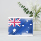 Australië Vlag Uitfading Briefkaart (Staand voorkant)