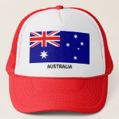 Australië: vlag van Australië Trucker Pet (Voorkant)