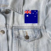 Australië Vlag Vierkante Button 5,1 Cm (In situ)