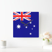 Australië Vlag Vierkante Klok (Huis)