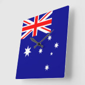 Australië Vlag Vierkante Klok (Hoek)