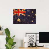 Australië Vlag Vintage Ontwerp Poster (Thuiskantoor)