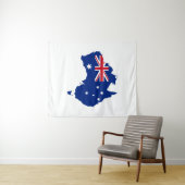 Australië vlag wandkleed (In Situ (horizontaal))