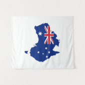 Australië vlag wandkleed (Voorkant (horizontaal))