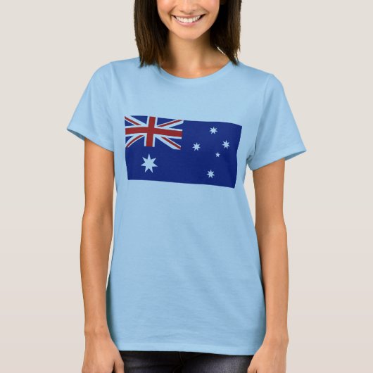 Australië vlag x kaart T-Shirt (Voorkant)