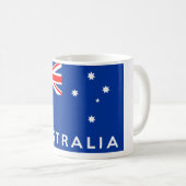 australië - vlaggelsymbool naam koffiemok (Voorkant rechts)