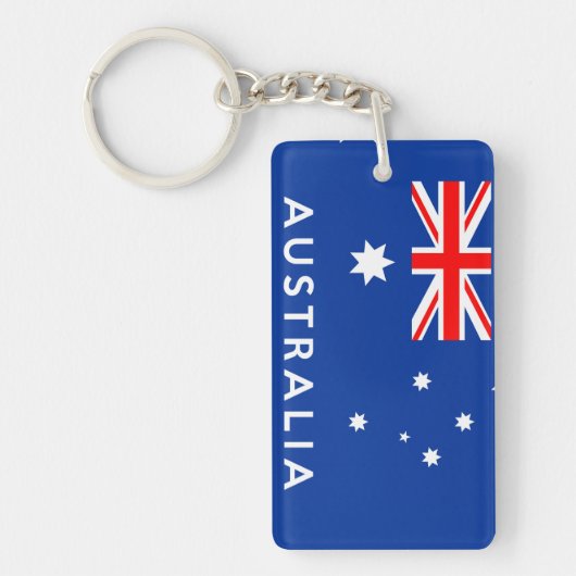 australië - vlaggelsymbool naam sleutelhanger (Voorkant)