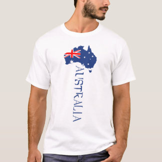 Australië Vlagkaart T-shirt