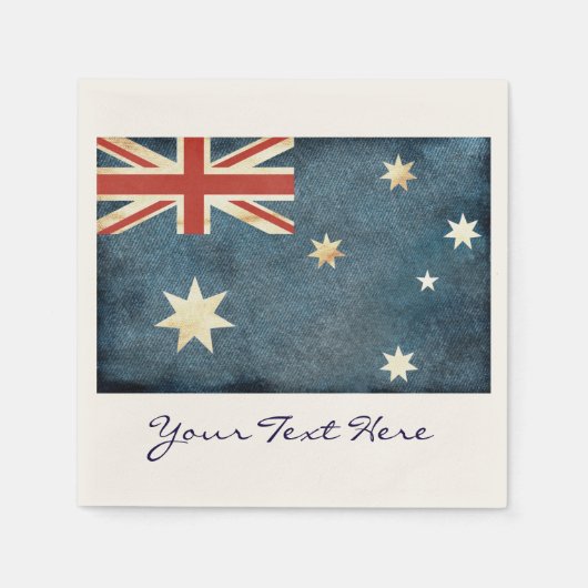 Australië Vlagpartij Napkins Servet (Voorkant)