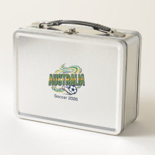 Australië Voetbal 2026 Voetbal Vet Land Typografie