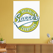 Australië voetbal kampioenen logo. canvas afdruk (Insitu (Woonkamer))