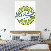 Australië voetbal kampioenen logo. canvas afdruk (Insitu (Slaapkamer))
