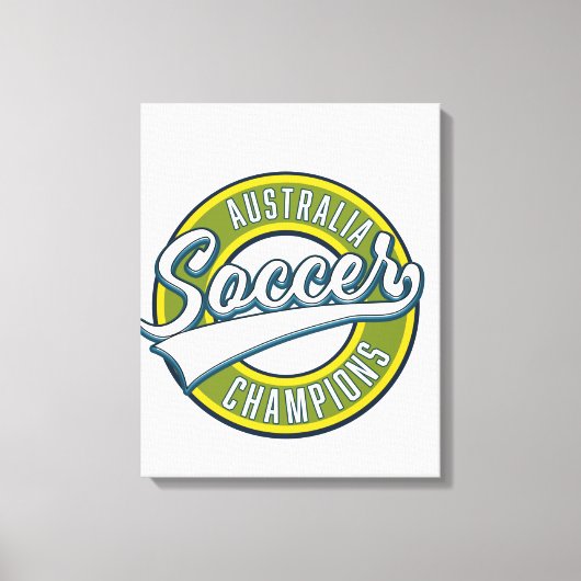 Australië voetbal kampioenen logo. canvas afdruk (Voorkant)